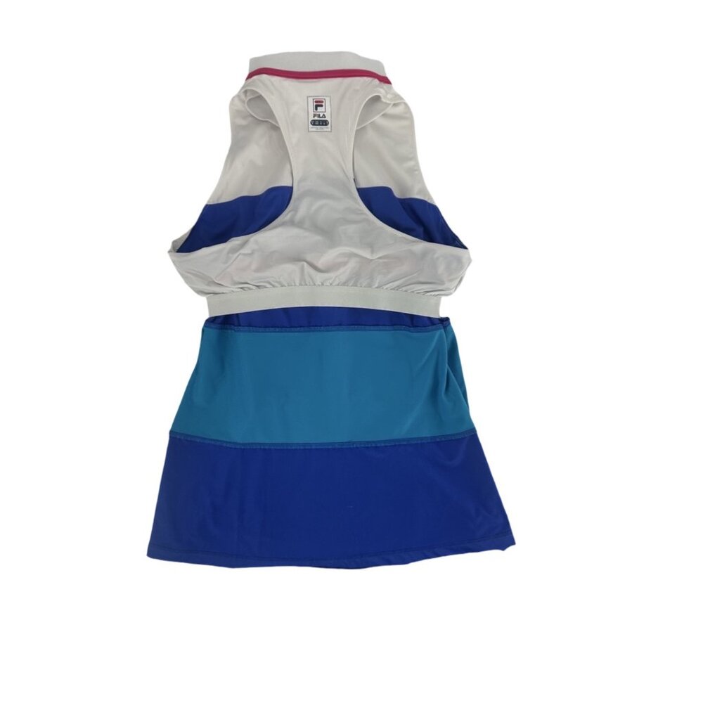 Fila Sleeveless Golf Polo Tank Built-in Bra Colorblock M - Picture 6 of 8